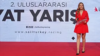 Presidential International Yacht Race award ceremony – host Elif Tümen